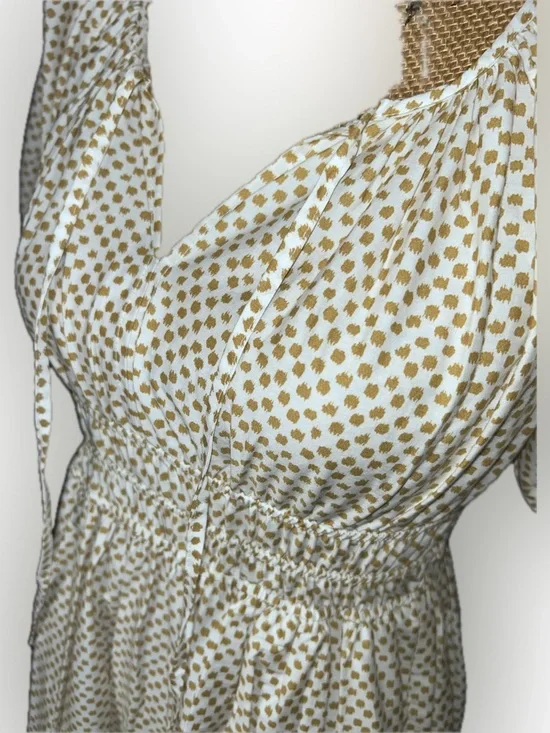 Anthropologie The Somerset Cotton Cottagecore Puff Sleeve Peasant Maxi Dress XS - Picture 7 of 12